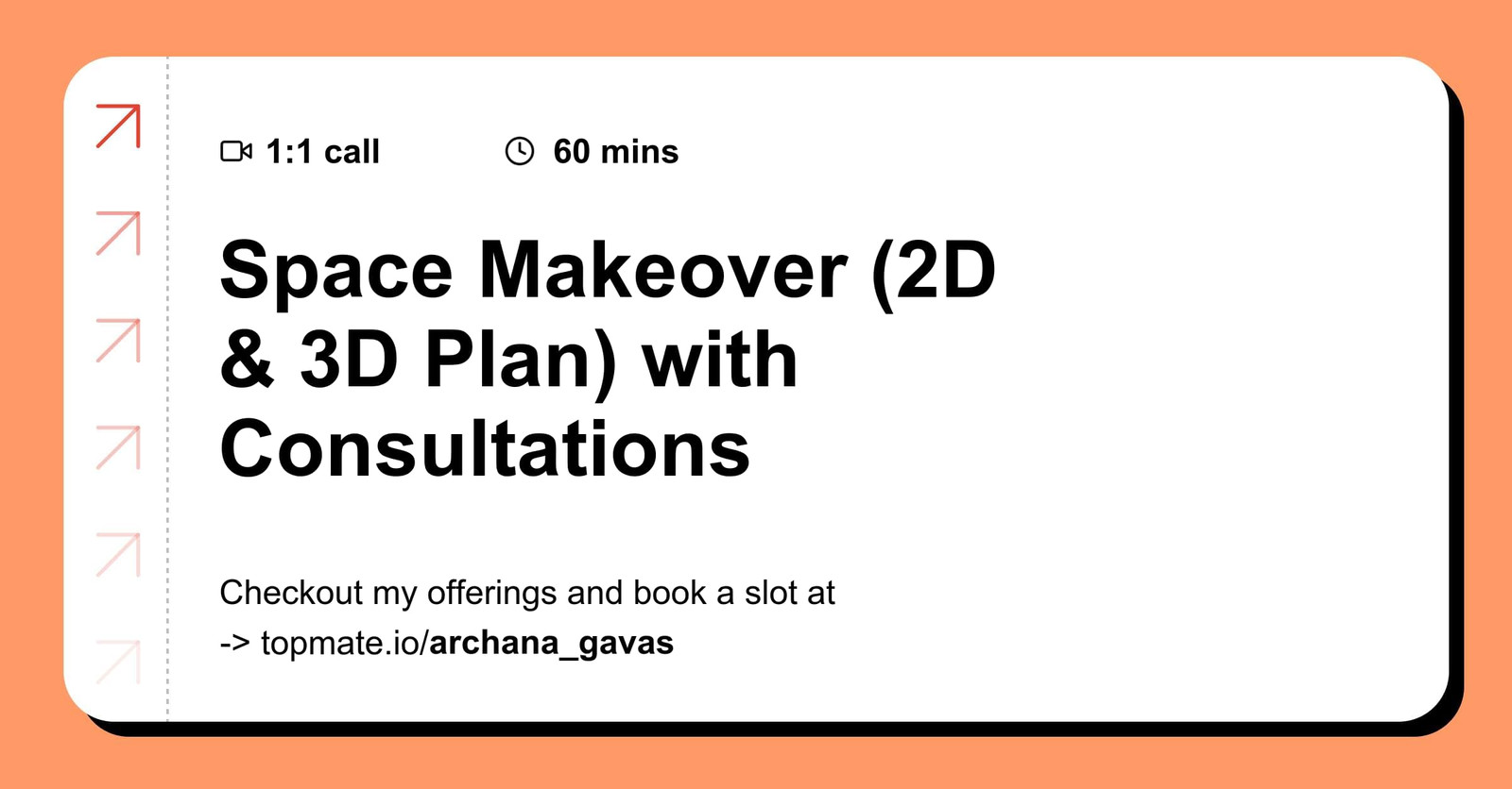 Space Makeover (2D & 3D Plan) with Consultations with Archana Gavas