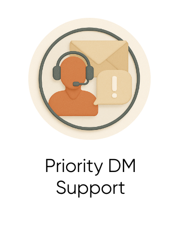 Priority DM Support from Experts